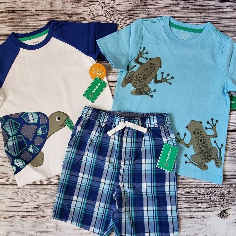 Gymboree Summer Set Critter Camp Collection Turtles and Frogs NWT